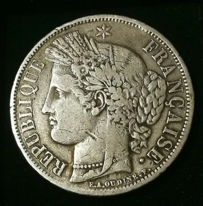PEU COURANTE **** 5 FRANCS CERES 1849 BB RARE **** TTB - Bild 1 von 2