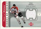2002 maillot Upper Deck Piece of History Heroes of Hockey #HH-PS Peter Stastny