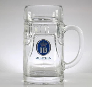 HB München Bierglas Krug 0,5L Bayrische Outfitform Bierglas selten - Bild 1 von 9