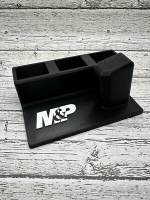 Soporte de exhibición de pistola doble pila M&P de 9 mm con 3 cargadores caja fuerte para pistola Smith & Wesson Foto 1 de 4