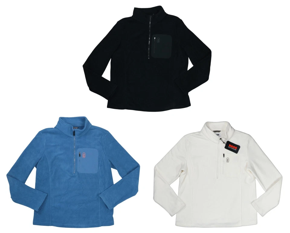 Bass Outdoor Highline Trail Fleece Half Zip Women's Jacket NWT Pick Color/Size - Image 1 of 1