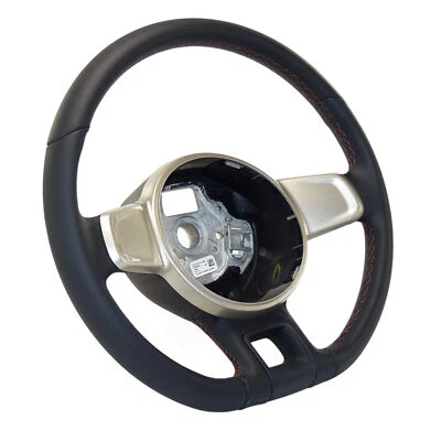 Lederlenkrad VW Beetle 5C Lenkrad Leder schwarz kupfer beige 5C0419091AD - Bild 1 von 4
