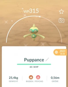 ✨#343 Shiny Puppance Pokémon Go✨ - Picture 1 of 2