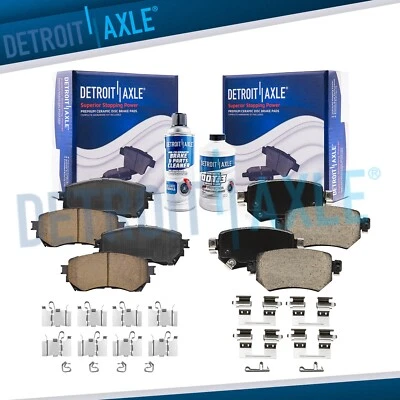 Pastillas de freno delanteras y traseras de cerámica de 6 piezas con hardware para Mazda 6 2016 2017 2018-2021 Foto 1 de 4