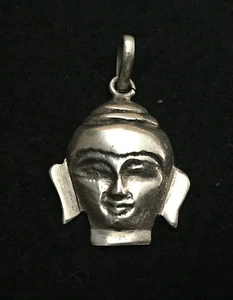 Anhänger Kopf 2,5 cm x 2,0 cm aus Silber Kettenanhänger - Bild 1 von 3