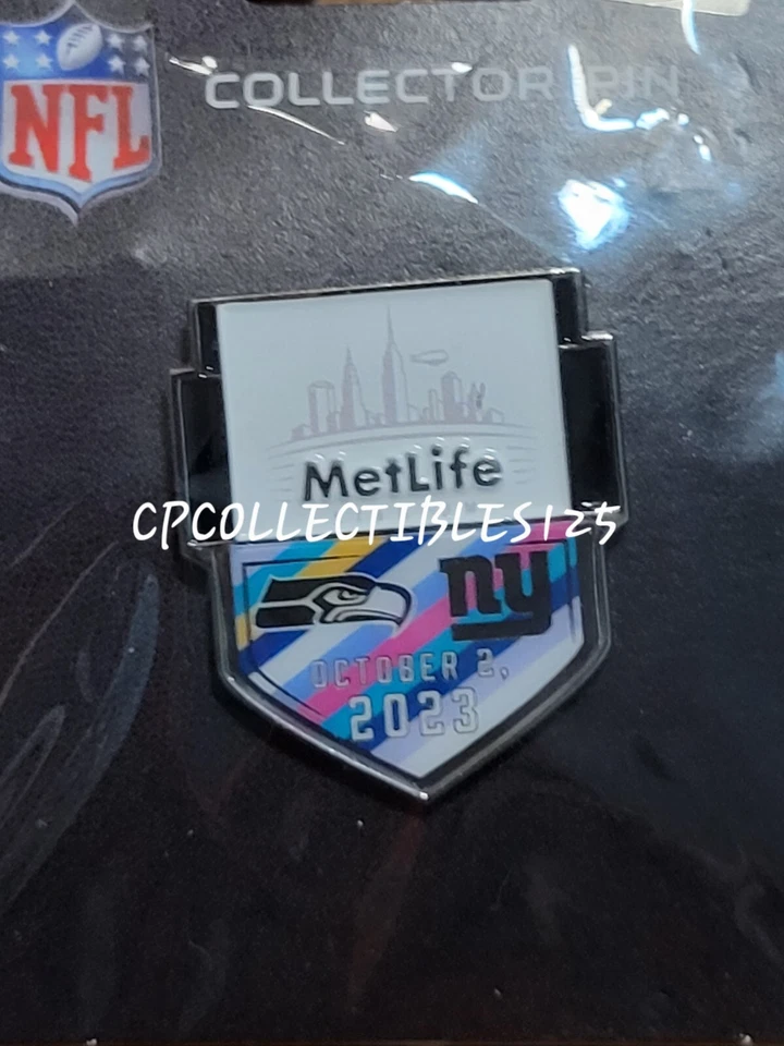 Prendedor del día del juego New York Giants VS Seattle Seahawks 2/10/2023 NUEVO Foto 1 de 1