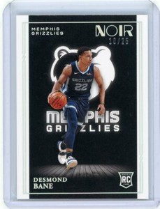 2020-21 Panini Noir Basketball Icon Edition Foil Rookie #171 Desmond Bane #10/25