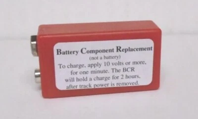 MTH BCR BATTERY COMPONENT REPLACEMENT FOR PS1 & PS2 ENGINES 9 VOLT! O GAUGE J&W - Image 1 of 2