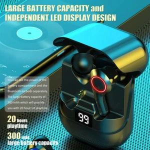 Earphone Wireless Earbud Headphone with Charging compartment Sport for Bluetooth - Zdjęcie 1 z 18