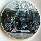 Trump on a Harley - American Silver Eagle 1oz .999 Limited Ed.Silver Dollar Coin