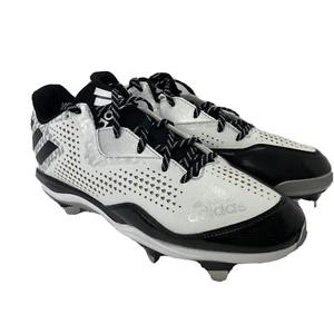 Adidas Power Alley 4 tacchetti da baseball in metallo da uomo taglia 12,5 bianco nero Q16492 - Foto 1 di 9