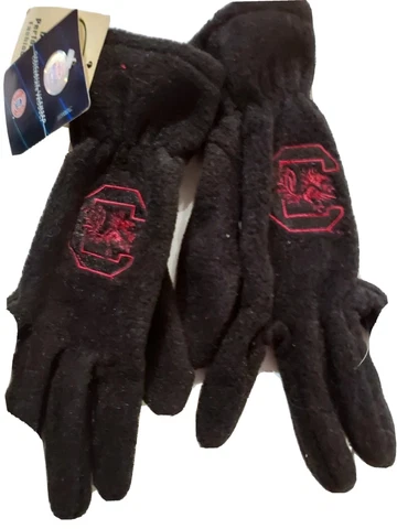 South Carolina Gamecocks NCAA  Women's Black Fleece Gloves Cover