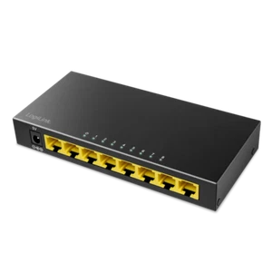 8-Port Gigabit Desktop Netzwerk Switch Ethernet RJ45 LAN Verteiler HUB schwarz - Bild 1 von 5
