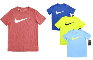 Nike Boy's Graphic T-shirt AR5307, Dri-Fit Fabric, Lightweight Short-Sleeved Top - Picture 1 of 9