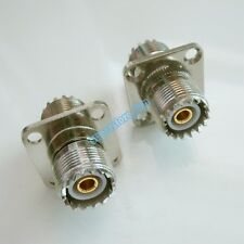 1X UHF female to SO239 SO-239 jack in series flange mount RF adapter connector