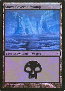 MTG - Coldsnap - Snow-Covered Swamp #153 - Foil - Various conditions - Picture 1 of 1