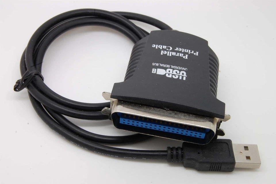 New DB25 25 Pin USB to Female Parallel IEEE 1284 Printer Adapter c39 - Image 1 of 1