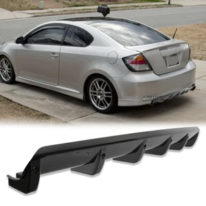 Car Rear Bumper Diffuser Lip Spoiler Splitter Fins Glossy For Scion tC 2005-2016 - Picture 1 of 15