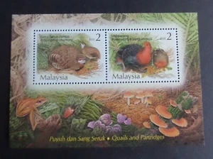 Malaysia 2001 Quails and Partridges MS MS998 MNH UM unmounted mint - Imagen 1 de 1