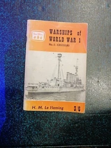 Warships of WW1 No.2 - Cruisers. H. M. Le Fleming. Ian Allan abc - Picture 1 of 17