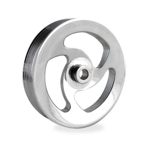 POLEA DE DIRECCIÓN ASISTIDA CBM 10523-C CBM CROMADA 8 COSTILLAS LS .660 CAMARO/GTO - Imagen 1 de 3
