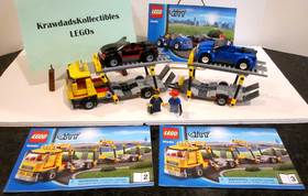 LEGO TOWN CITY TRAFFIC 60060 AUTO TRANSPORTER INVENTORIED COMPLETE W/ MANUALS