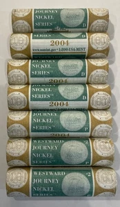 2004 Philadelphia & Denver Lewis & Clark Nickel Roll Westward Journey Keelboat - Picture 1 of 4
