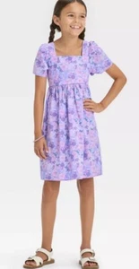 Disney Minnie Mouse Pattern Purple Girls Dress Xl 14 - Picture 1 of 6