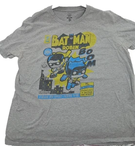 Funko Pop T-Shirts Batman und Robin Comic Motiv Größe Large Farbe grau - Bild 1 von 5