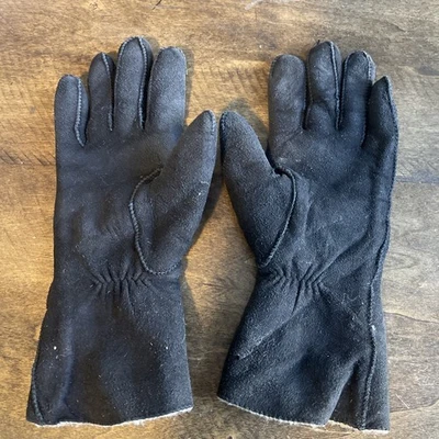 Vintage Black Superb Gloves Size Medium Leather Gloves - Image 1 of 3