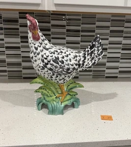 Intrada Best Of Italy Campagna 16,5 schwarz-weiße Henne Statue, - Bild 1 von 8