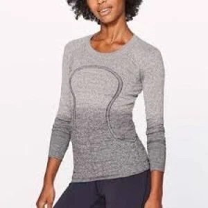 Lululemon Swiftly Tech Long Sleeve Tee Ombre Size 6 Gray - Picture 1 of 8