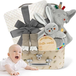 Juego de Cesta de Regalo para Bebé Niño, Juego de Cesta de Regalo para Bebé Único, Cesta de Regalo para Bebé Niño... - Imagen 1 de 8