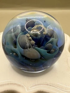 Fermacarte subacqueo Seegers & Fein in vetro 'OCEAN BUBBLES' - Foto 1 di 5