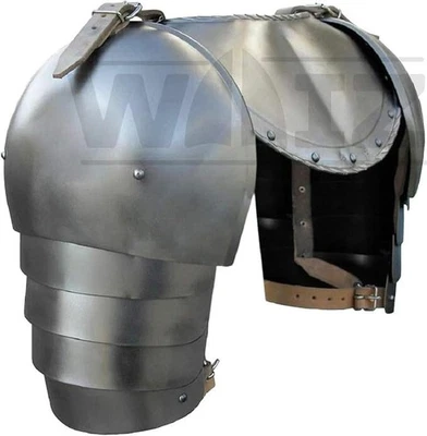 Juego de hombro de brazo de garganta de hierro medieval | Caballeros cruzados vikingos Foto 1 de 4