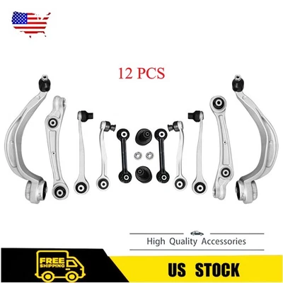 12× Front Control Arm Balljoint Suspension Kit For 2012-2015 Audi A4 A6 A7 Q5 US - Image 1 of 4