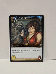 World Of Warcraft TCG Heroes Of Azeroth Freya Lightsworn Regular Common - Picture 1 of 2