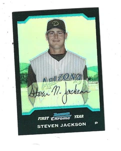 2004 Bowman Chrome Draft Refractors #BDP115 Steven Jackson ARIZONA  DIAMONDBACKS - Picture 1 of 2