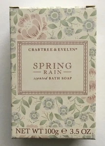 Crabtree & Evelyn Spring Rain Scented Bath Soap 100g 3.5 oz Bar NIB - Picture 1 of 7