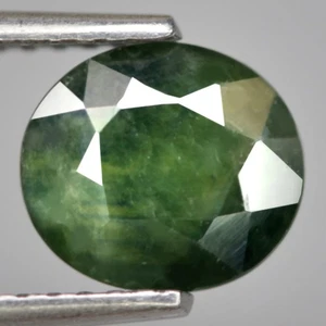 1.95Ct. Natural Gemstone Sapphire Greenish Blue Oval Normal Heated Australia - Picture 1 of 7