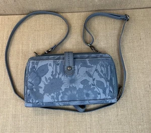 Sakroots Women’s Loyola Adjustable Crossbody Wallet Blue Preowned - Picture 1 of 8