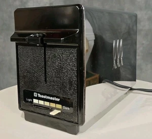 Vintage Toastmaster B700A Chrome Brown 2 Slice Toaster Bread Pastry Tested - Picture 1 of 8