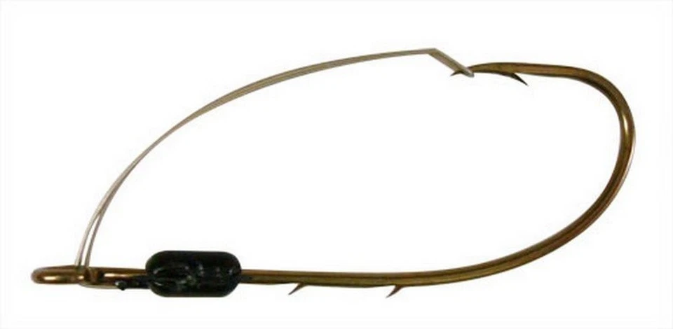 Eagle Claw Weedless Baitholder Non-Offset Bronze 4 Package - Image 1 of 1