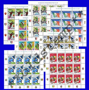 Kleinbogen Zettel Fußballmeisterschaften Juventus Mailand Inter Rom Lazio LUXUS - Bild 1 von 27