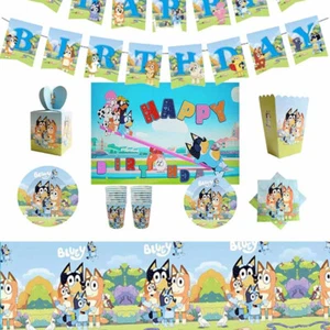 disney Blueye Disposable Tableware Birthday Party Supplies Dog Blowout Balloon B - Picture 1 of 43