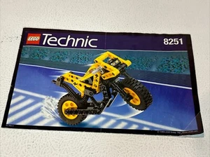 Lego Technic 8251 Sonic Cycle Manual de instrucciones solo motocicleta bicicleta de colección - Imagen 1 de 6