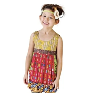 Matilda Jane 6 Jester Red Shasta Bubble Top Paint By Numbers Tank Shirt Tunic - Picture 1 of 10