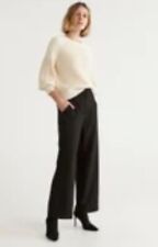 Sussan Black Waisted Wide Leg Pants Size 18