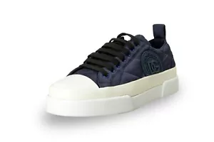 Scarpe sneakers uomo Dolce & Gabbana trapuntate in tela e pelle US 10,5 EU 43,5 - Foto 1 di 8