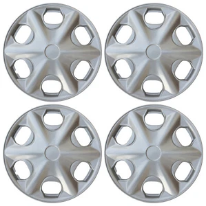 935 Universal Wheel Cover ABS Wheel Skins Set Hub Caps Silver 14'' -Set of 4 - Picture 1 of 3